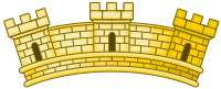 Mural Crown Of A French Commune
