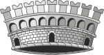 Mural Crown Of An Italian Commune
